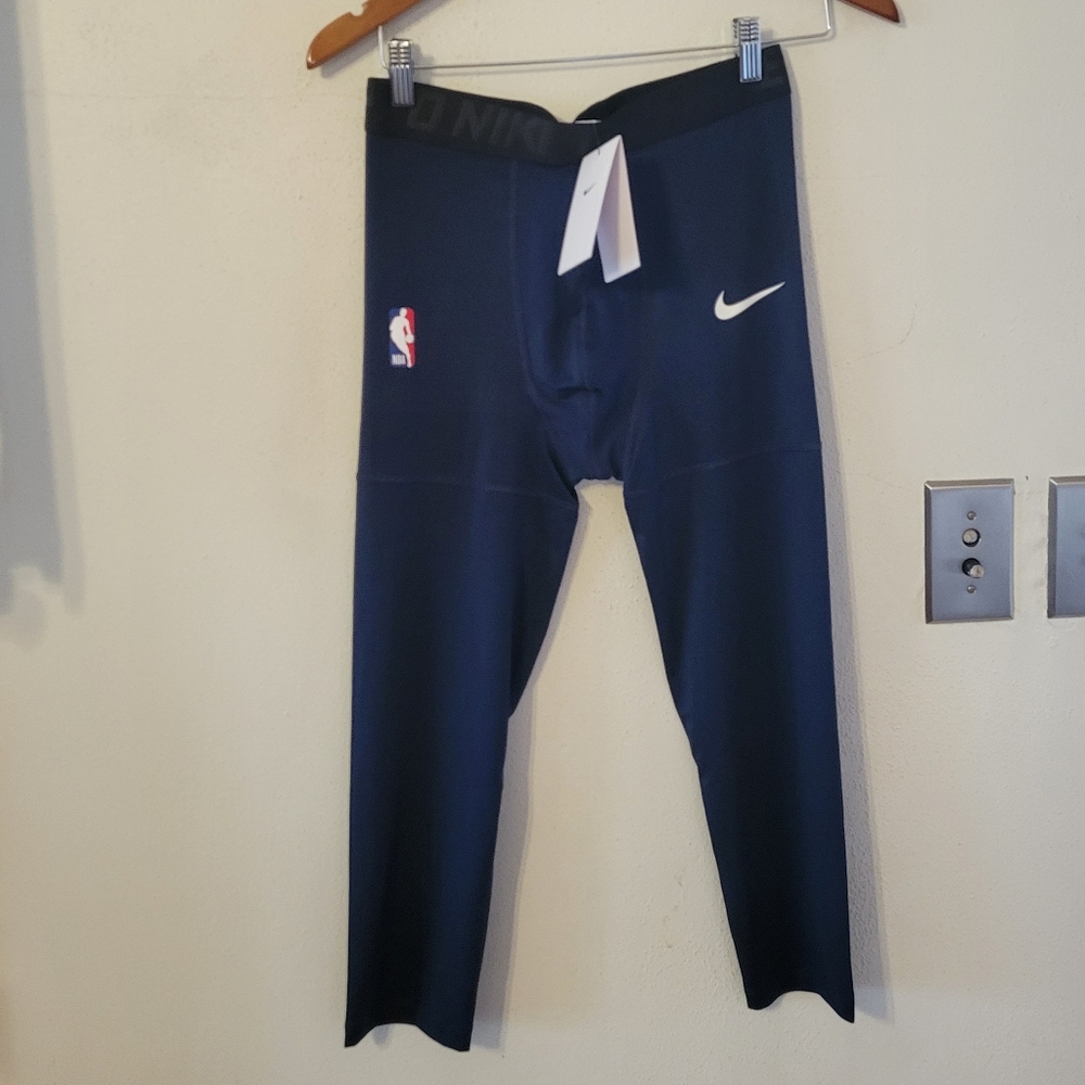 Nike Pro NBA Player Issued ¾ length compression tights - men - navy